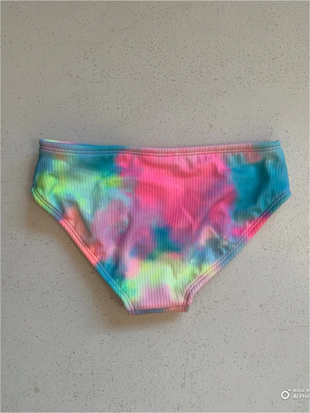 Cat & Jack Girl’s Tie Dye Bikini Bottom Size Small NWT Pink Blue Yellow Swimwear